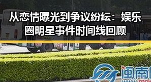 从恋情曝光到争议纷纭：娱乐圈明星事件时间线回顾